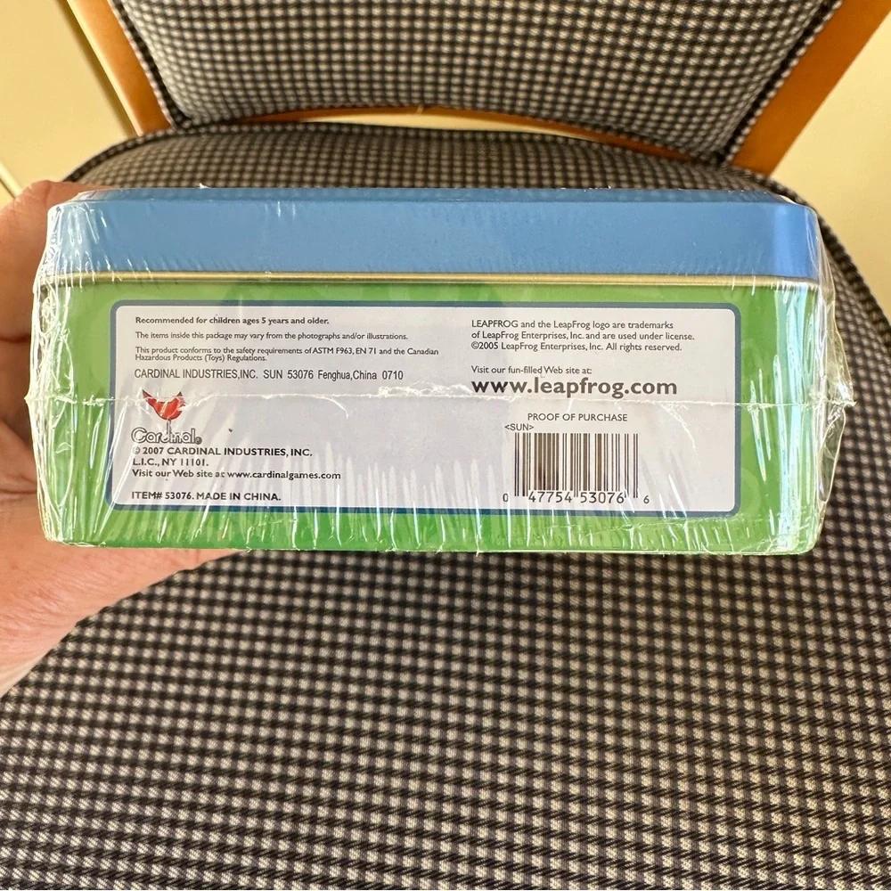 LeapFrog My First Spelling Bee Game 240 Spelling Bee Cards in Metal Container